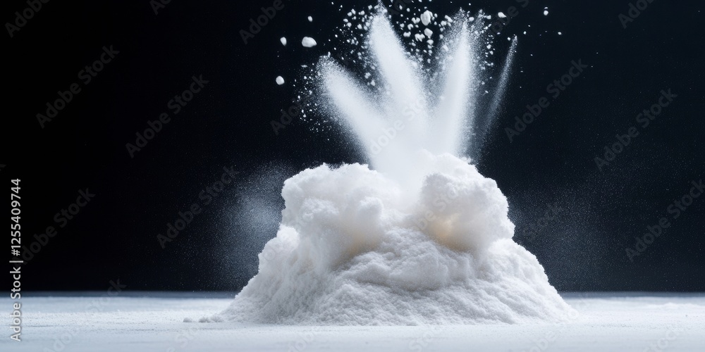 Aufkleber vibrant holi powder blast against black dynamic particle patterns for event promotions and cultural 