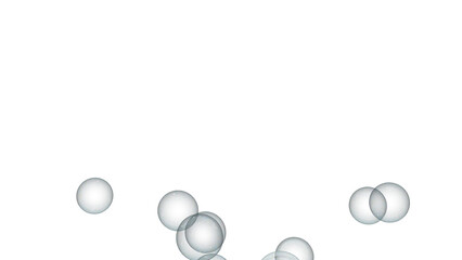 soap bubbles on transparent background