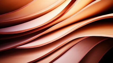 Obraz premium Dynamic layers of abstract shapes with gradient colors, for graphic design backdrop, texture, and artistic presentations