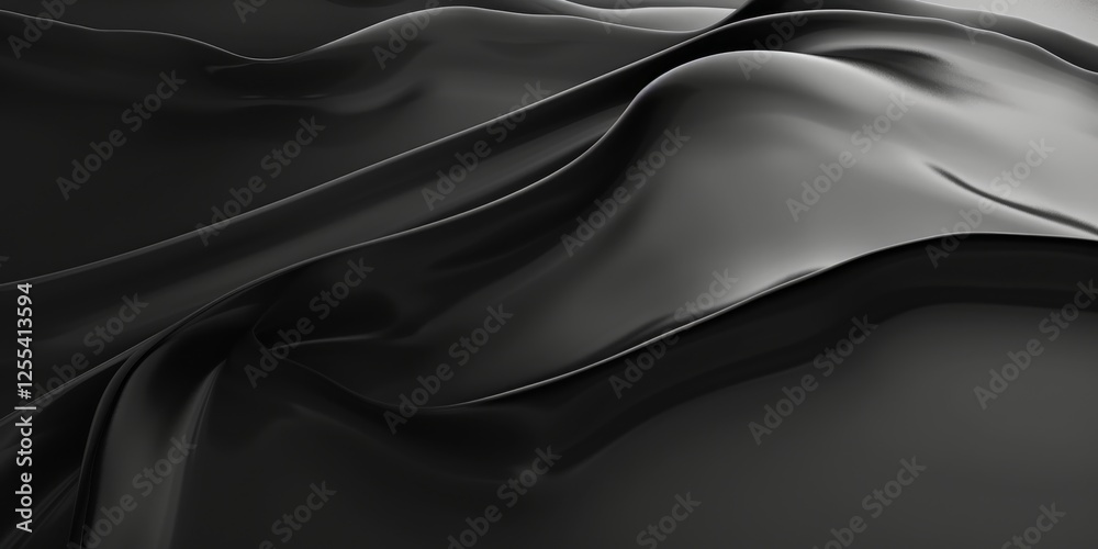 Poster an abstract minimalist artwork with a pure black background, minimalist art elements in grayscale, m
