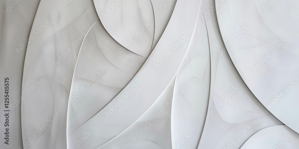 Poster an abstract minimalist artwork with a stark white backdrop, abstract shapes and lines in a minimalis