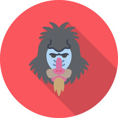 Mandrill Vector Icon