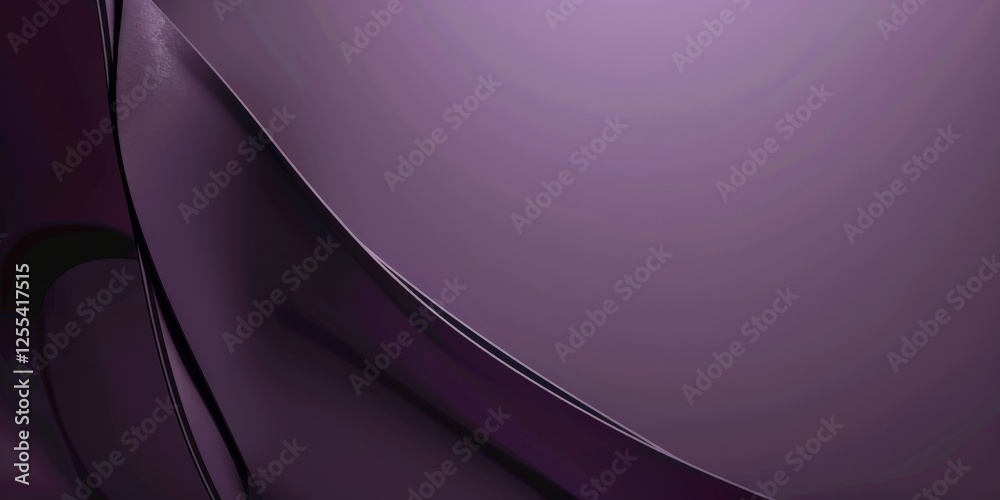Poster An abstract minimalist composition against a deep plum purple background, Delicate lines and minimalistic elements, Modern minimalist style