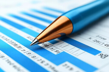 AI generated stock market analysis on a holographic interface, showcasing advanced financial tools