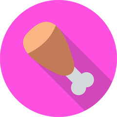 Cooked Ham Vector Icon