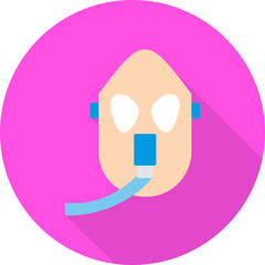 Unique Oxygen Mask Vector Icon