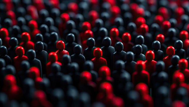 A Visual Representation of the Complexities and Divisions Within a Large, Diverse Population