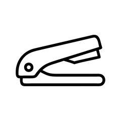 Stapler icon, simple outline style