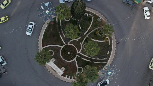 Aerial view of Aleppo City in Syria.