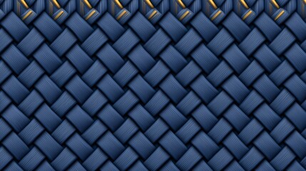 Dark Blue and Gold Woven Texture Background