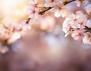 Obraz premium soft light cute abstract background with flowers Depth of Field