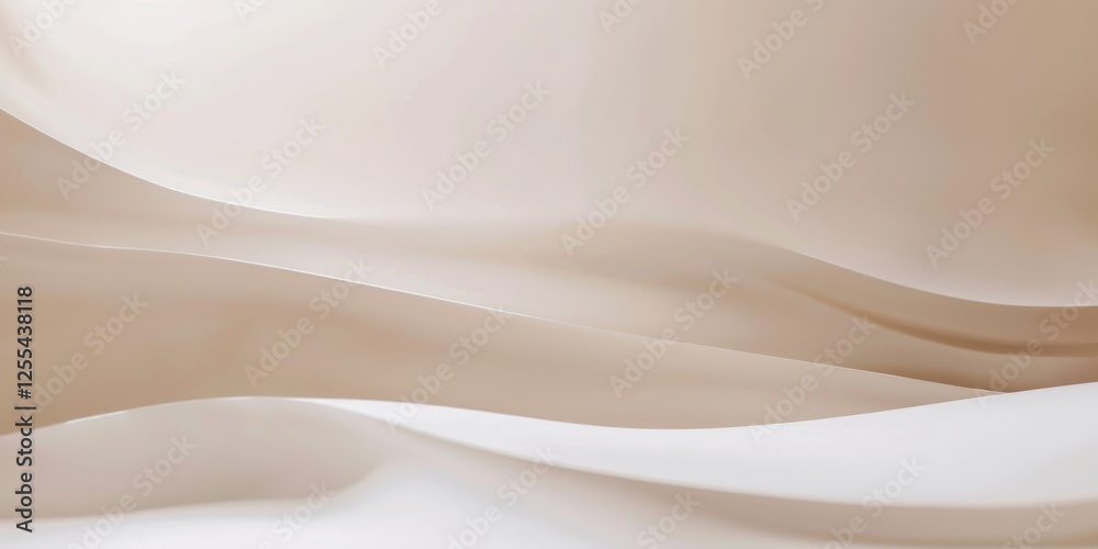 Aufkleber An abstract minimalist design with a soft ivory backdrop, Minimalist geometric patterns in a structured layout, Modern minimalist style
