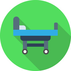 Hospital Bed Vector Icon