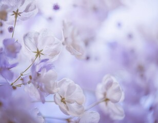 soft light color abstract background with flowers Depth of Field 