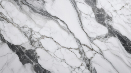 Obraz premium White marble with gray veining