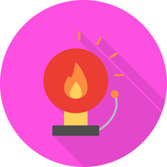 Unique Fire Alert Vector Icon
