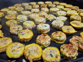 Korean food modeum jeon, Assorted Pancakes . Korea Traditional Festival foods.