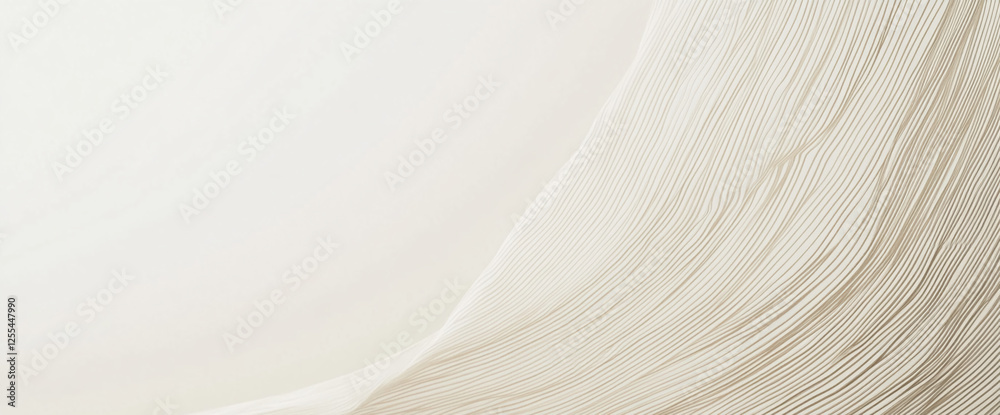 Leinwandbilder Abstract minimalistic image with diagonal lines in cream and beige colors, creating a smooth and elegant design, symbolizing simplicity and fluidity in modern art and design concepts.