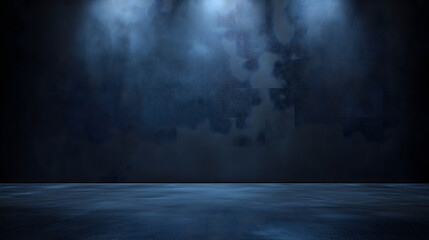 Moody Theatrical Stage with Atmospheric Lighting