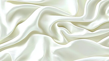 Obraz premium Elegant White Satin Fabric Texture for Fashion and Design Projects