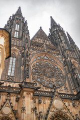 Obraz premium Cologne Cathedral, monument of Catholicism and Gothic architecture in Prague, Czech Republic. High quality photo