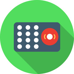 Unique Ring Alarm Vector Icon