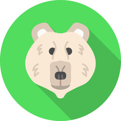 Polar Bear Vector Icon