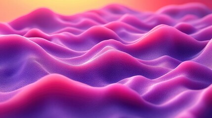 Fototapeta premium Abstract pink purple waves, digital art, background, design