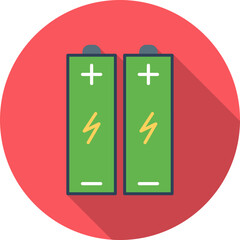 Obraz premium Batteries Vector Icon