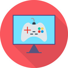 Unique Online Games Vector Icon