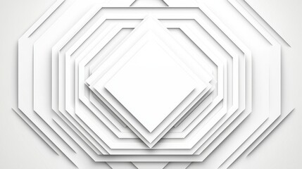 Abstract Geometric Background with Layered White Shapes and Clean Minimalist Design