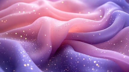 Obraz premium Pink, purple ombre fabric with glitter.