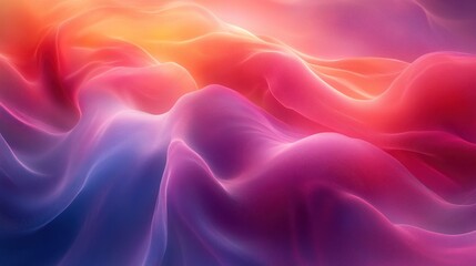 Fototapeta premium Abstract colorful wavy background with vibrant pink, orange, and blue hues.