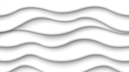 Soft Curved Lines Creating Abstract White Wave Pattern Texture