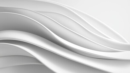 Abstract White Waves Texture for Background and Design Projects