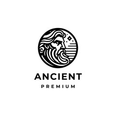 A bold logo inspired by Zeus, symbolizing power, authority, and divine strength.