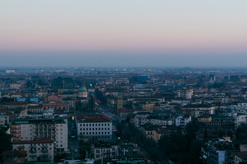 Obraz premium Panoramic view of Bergamo, Italy