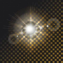 Vector bright star on a dark background