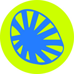 Fluorescent Neon Icons: Abstract and Modern Symbols, Handmade icon buttons