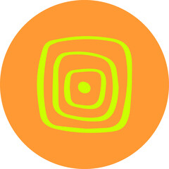 Fluorescent Neon Icons: Abstract and Modern Symbols, Handmade icon buttons