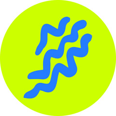 Fluorescent Neon Icons: Abstract and Modern Symbols, Handmade icon buttons