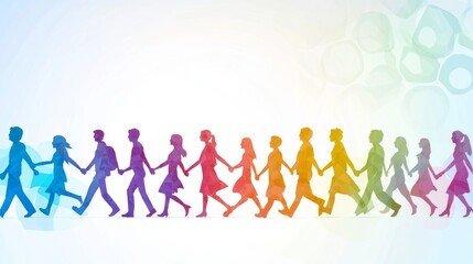 Abstract shapes symbolizing cultural unity in a clean, minimal design with soft natural light.