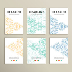 Vector set with abstract pattern