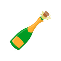 Champagne, Cocktails Vector illustration, Isolated