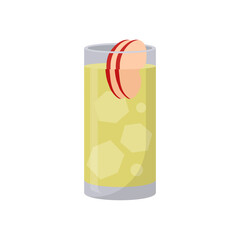 Apple Cocktail, Cocktails Vector illustration, Isolated