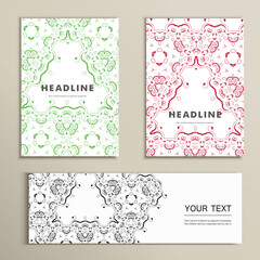 Vector set with abstract pattern