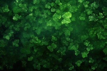 Green gradient background with leaves.