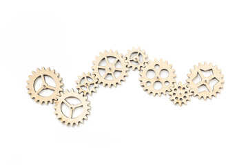 We are hiring a new team member concept. One gear for a chain of cogwheels