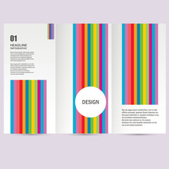 Pattern line abstract design in A4. Modern vector background