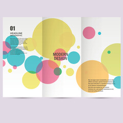 Colorful abstract background beautiful circles